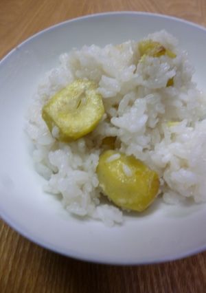 秋の味覚・マンナンヒカリ入りの栗ごはん-レシピのメイン写真