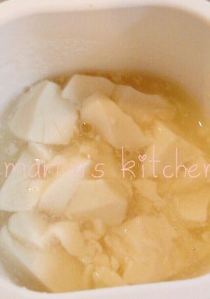 《離乳食中期》梨と豆腐の♡スイーツ離乳食-レシピのメイン写真