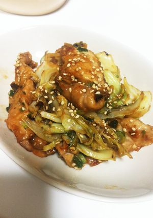 ご飯が進む！キャベツと豚の炒め物-レシピのメイン写真