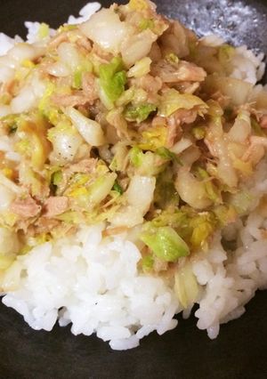 お新香ツナ丼-レシピのメイン写真