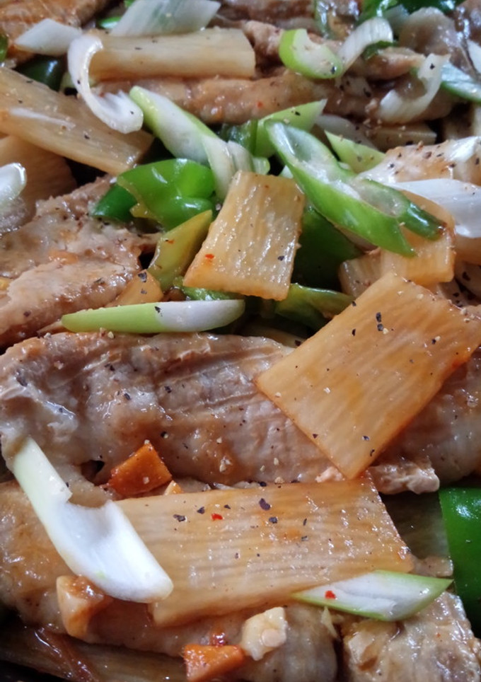 豚肉と長芋のシャキシャキ炒め-レシピのメイン写真