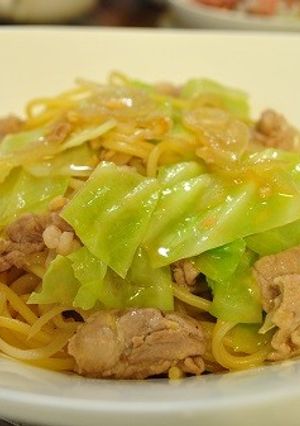 豚肉とキャベツのにんにくバター醤油パスタ-レシピのメイン写真