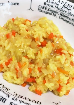 お鍋で1人分！20分でカレーリゾット-レシピのメイン写真