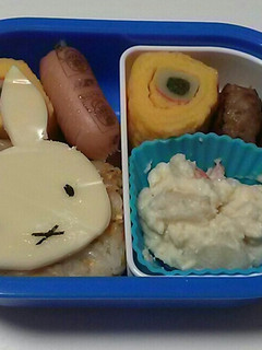 キャラ弁 乗せるのみ超簡単 ミッフィー-レシピのメイン写真