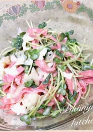 れんこんとカイワレの☆シャキシャキサラダ-レシピのメイン写真