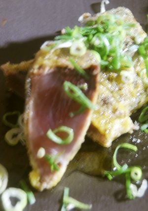鰹のたたき、香草パン粉焼きレアステーキ風-レシピのメイン写真