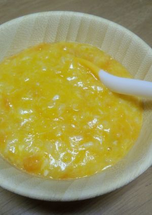 初期の離乳食☆かぼちゃのクリーミー粥-レシピのメイン写真
