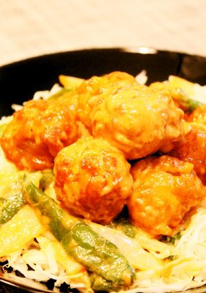 ❀豚コマ肉と野菜のオーロラソース❀-レシピのメイン写真
