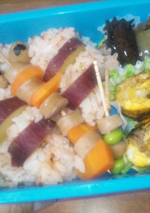 我が家チビの秋弁当*赤トンボくん-レシピのメイン写真