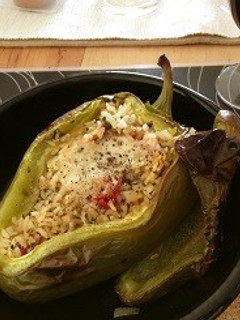 ギリシャ風 ピーマンのライス詰め-レシピのメイン写真