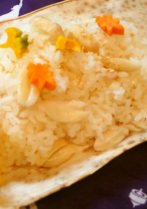 旬の落花生でピーナツおこわ✿-レシピのメイン写真