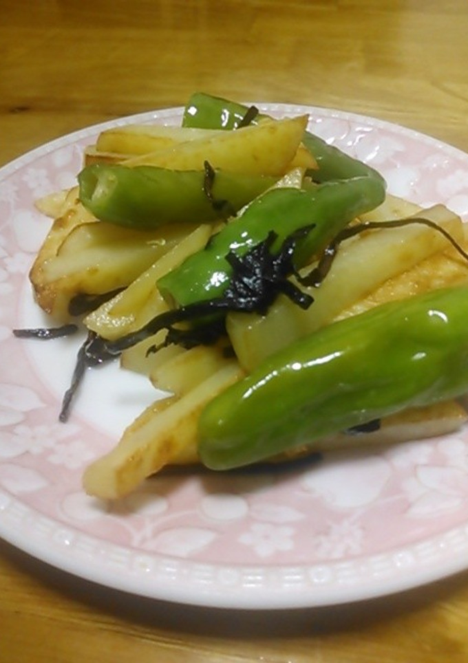 じゃが芋とししとうの塩昆布炒め-レシピのメイン写真
