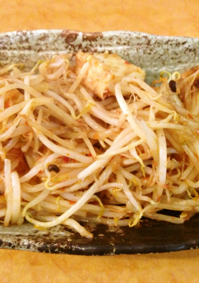 超簡単☆厚揚げとモヤシのピリ辛炒め-レシピのメイン写真