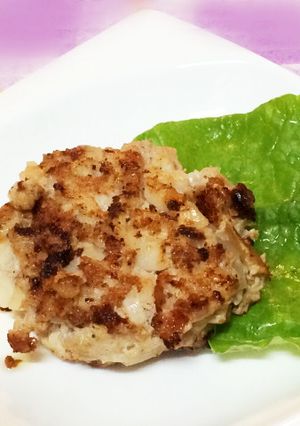 簡単ヘルシー♪豆腐とレンコンハンバーグ♪-レシピのメイン写真