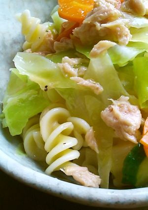 鍋ひとつで野菜たっぷりパスタサラダ　簡単-レシピのメイン写真