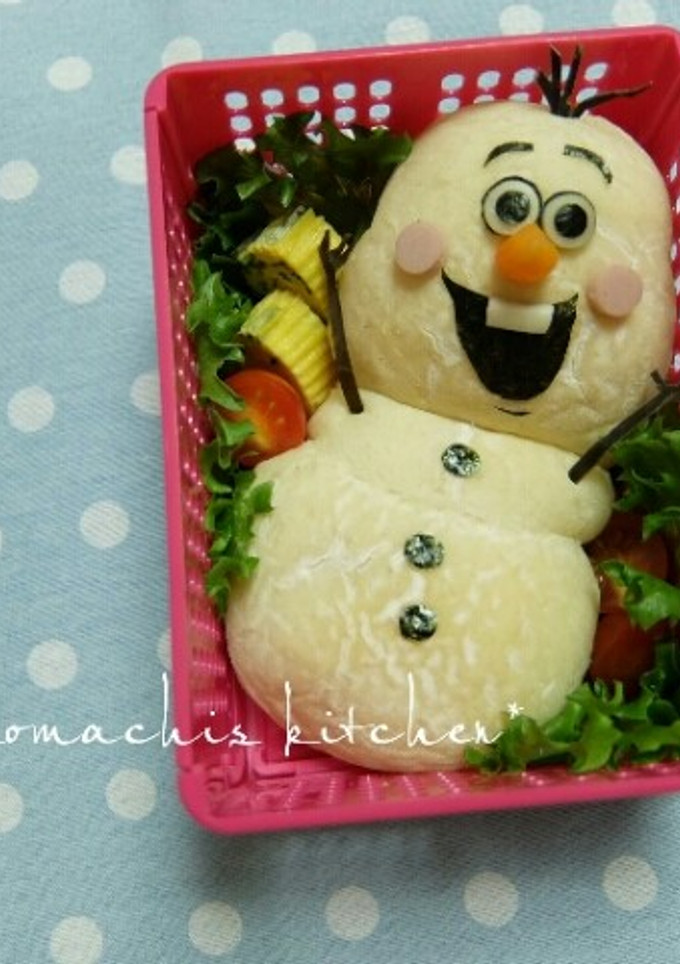幼稚園 キャラ弁 お弁当♡オラフ-レシピのメイン写真