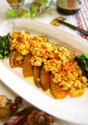 ✿かぼちゃと挽肉のそぼろ煮✿-レシピのメイン写真