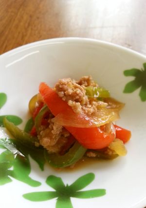 辛糀で作るピリ辛ひき肉ピーマン炒め-レシピのメイン写真