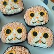 キャラ弁☆ジバニャン海苔巻きオムライス?