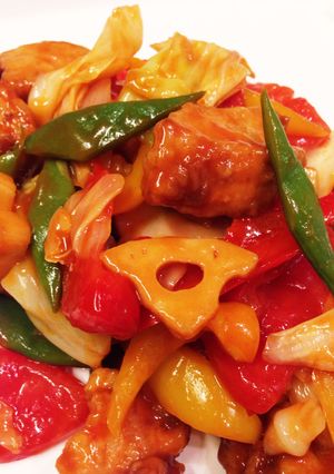 酢鷄☆唐揚げリメイクにも！色々野菜入り-レシピのメイン写真