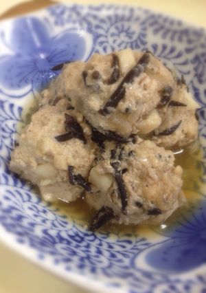 火を使わない!和風肉団子!-レシピのメイン写真