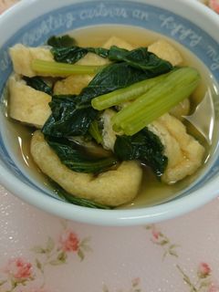簡単☆小松菜と油揚げの煮びたし-レシピのメイン写真