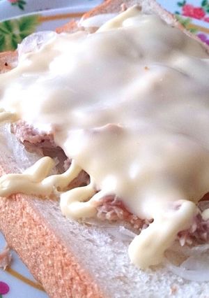 玉ねぎとツナチーズのトースト-レシピのメイン写真