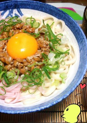 簡単 納豆うどん そうめんでも-レシピのメイン写真