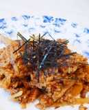 さんまの蒲焼き缶ＤＥ炊き込み味噌おこわ！
