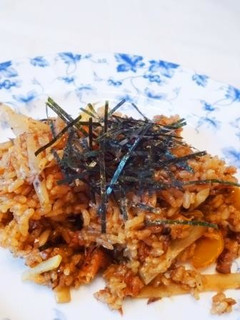 さんまの蒲焼き缶DE炊き込み味噌おこわ!-レシピのメイン写真