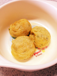 材料3つ☆離乳食 中期〜 たこ焼き-レシピのメイン写真