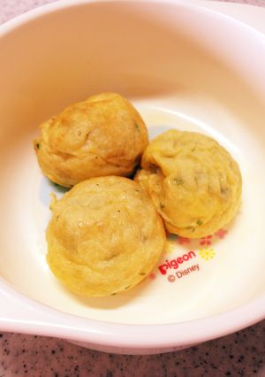 材料3つ☆離乳食 中期〜 たこ焼き-レシピのメイン写真