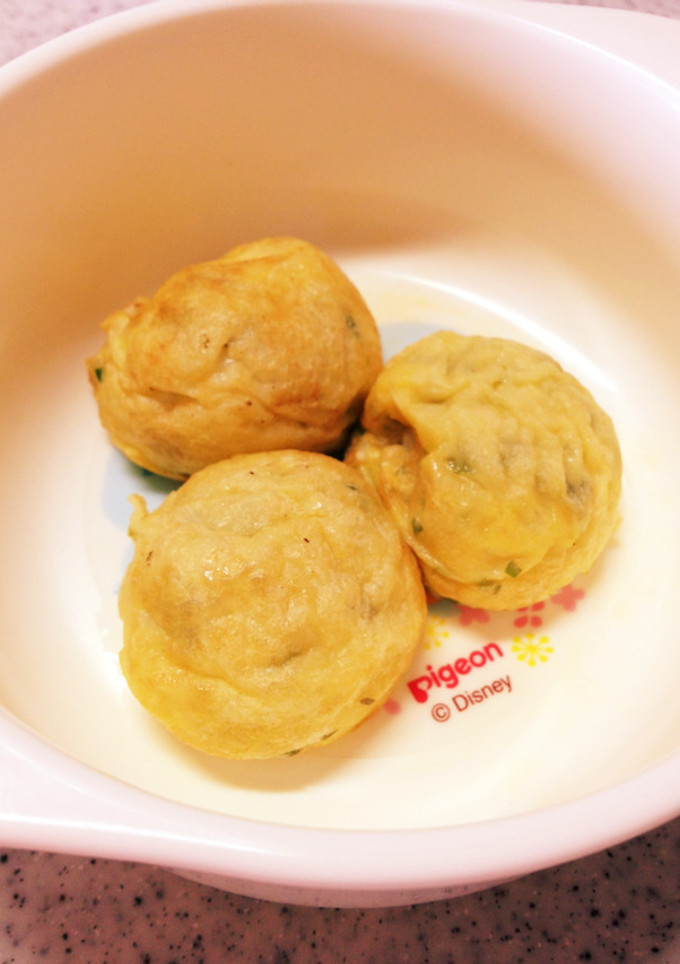 材料3つ☆離乳食 中期〜 たこ焼き-レシピのメイン写真