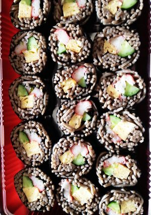 蕎麦 巻き寿司-レシピのメイン写真