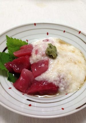 まぐろの山かけ-レシピのメイン写真