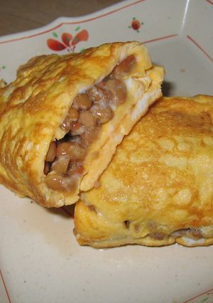我が家の『納豆入り玉子焼き』-レシピのメイン写真