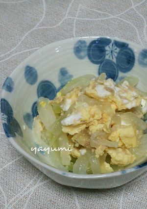 簡単☆すぐでき　冬瓜のツナ缶卵とじ-レシピのメイン写真