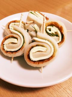 竹輪とチーズのクルクル巻き-レシピのメイン写真