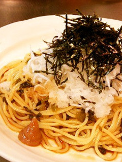 高菜としらすのおろしポン酢パスタ-レシピのメイン写真