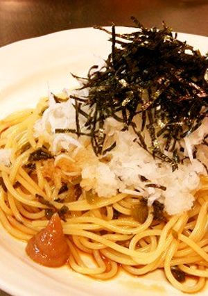 高菜としらすのおろしポン酢パスタ-レシピのメイン写真