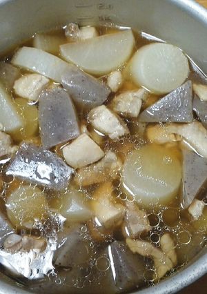 大根・こんにゃく・鶏肉のおでん風-レシピのメイン写真
