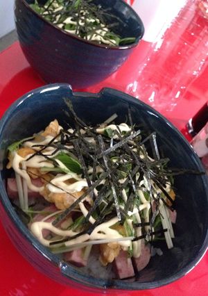 簡単☆ボリューム満点!!　スパム丼-レシピのメイン写真