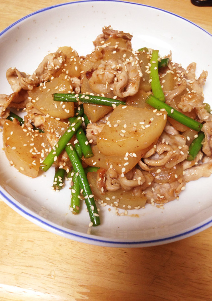 豚肉と大根の香味炒め-レシピのメイン写真