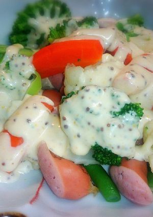 冷凍洋風野菜ミックスのホットサラダ-レシピのメイン写真