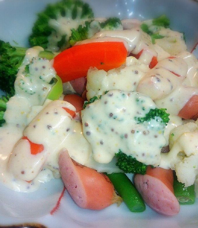 冷凍洋風野菜ミックスのホットサラダ-レシピのメイン写真
