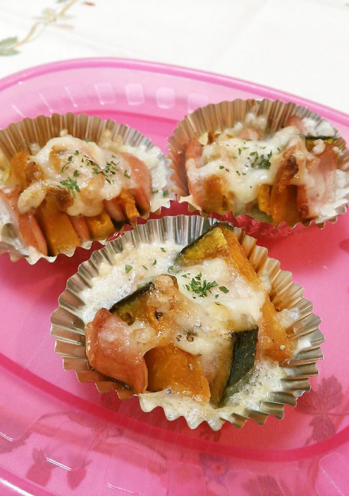 お弁当に♪簡単☆かぼちゃのチーズ焼き-レシピのメイン写真