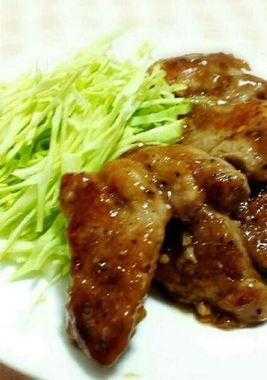 食欲増進！サッパリ豚肉の甘酢焼き♪-レシピのメイン写真