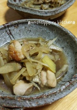 スピード煮物☆鶏ごぼうのしゃきしゃき煮-レシピのメイン写真