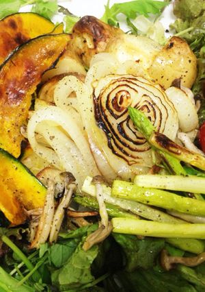魚焼きグリルで簡単！グリル野菜サラダ-レシピのメイン写真