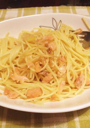 鮭＋塩レモンのパスタ-レシピのメイン写真